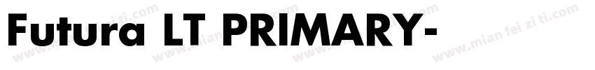 Futura LT PRIMARY字体转换